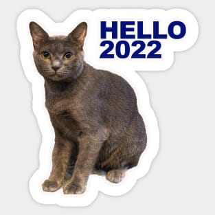 CAT GREETING 2022 Sticker